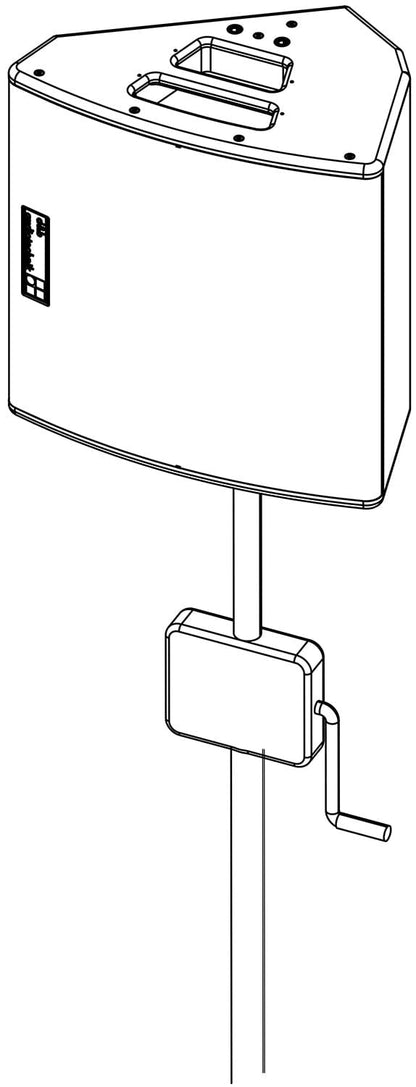 d&b audiotechnik Z5013.000.00 Loudspeaker Stand M20 Pole with Winder