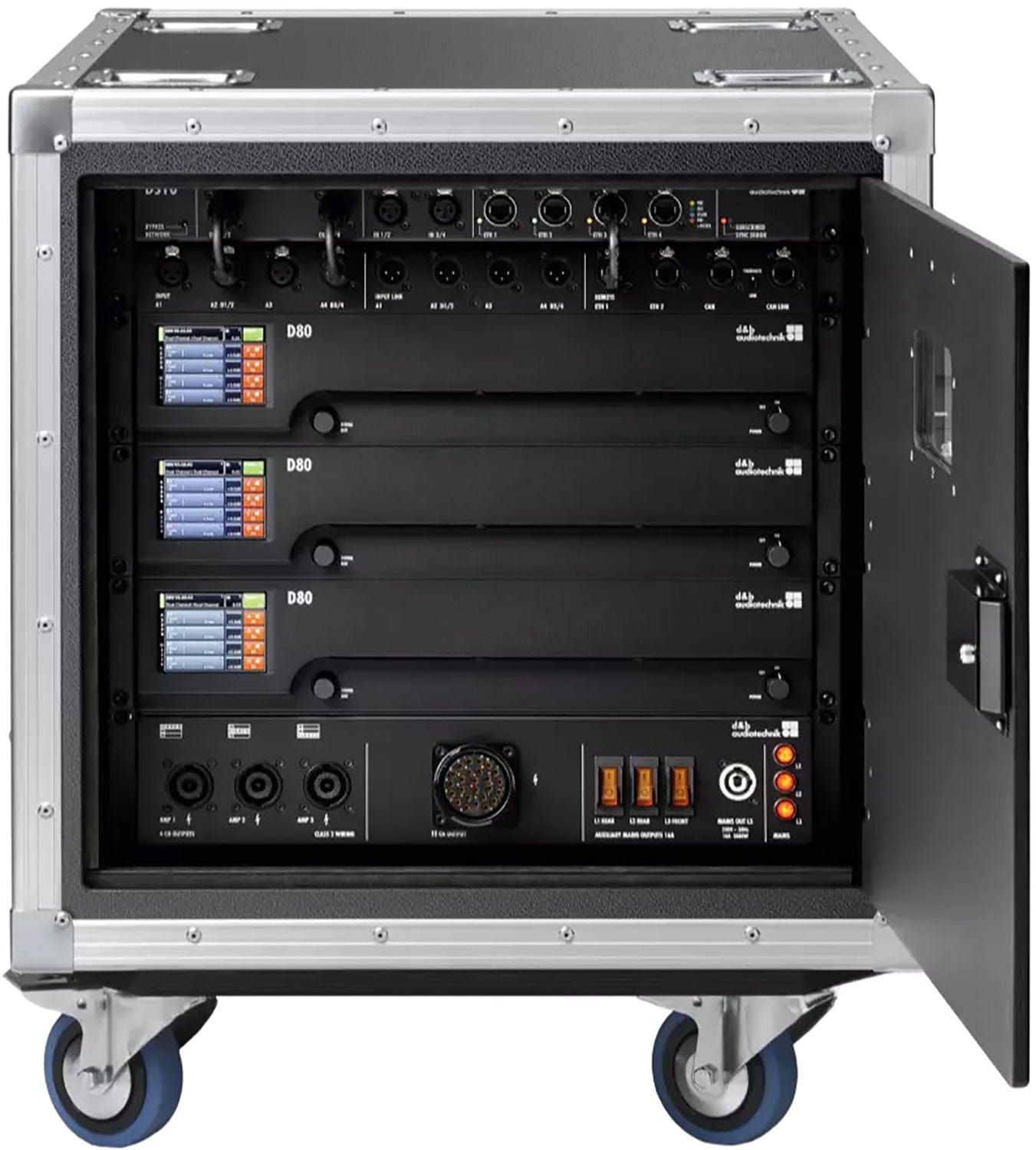 d&b audiotechnik Z5570.551 3x D80 Touring Rack - NEMA Mains Panel / Amplifiers