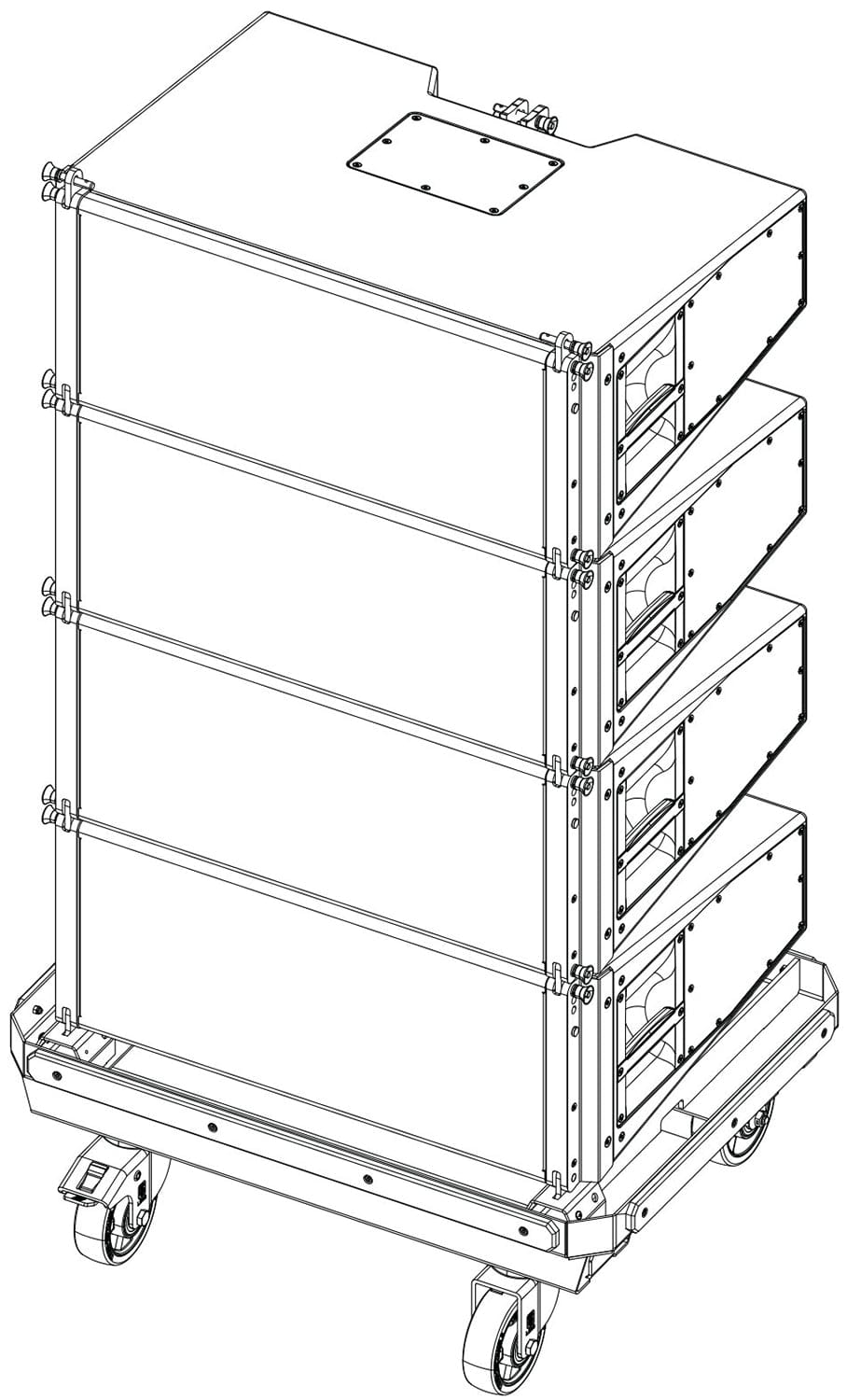 d&b audiotechnik Z5793.000 XSL8 Compression Mode Transport Cart Package