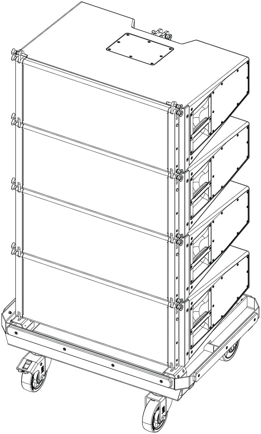 d&b audiotechnik Z5794.000 XSL12 Compression Mode Transport Cart Package