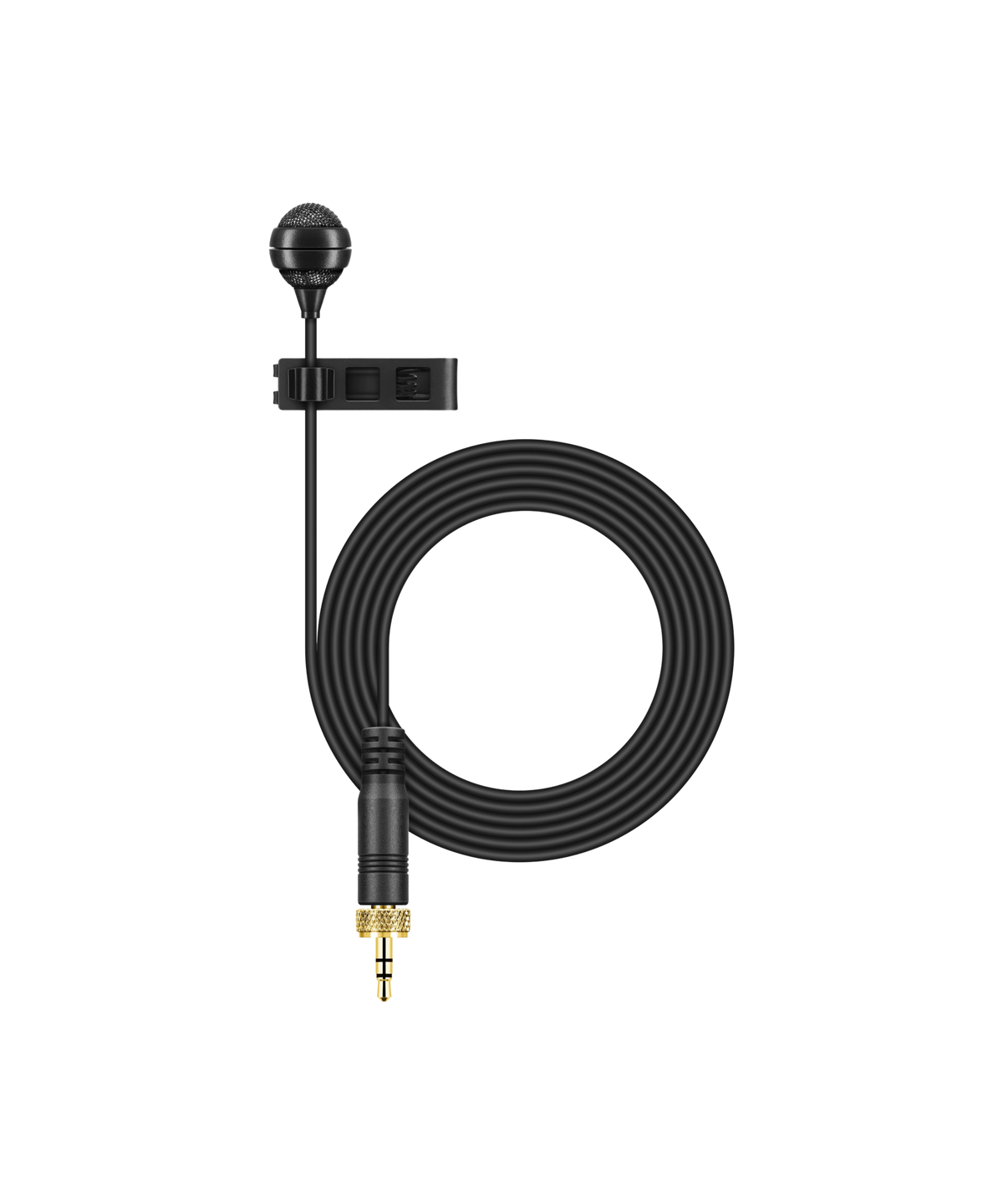 Sennheiser ME 4 cardioid clip-on lavalier microphone with cable and 3.5 mm jack