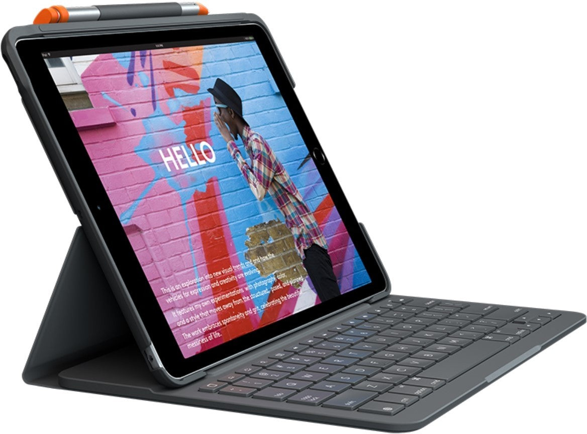 Logitech Slim Folio with Integrated Wireless Keyboard for iPad Air (3rd gen) - GRAPHITE