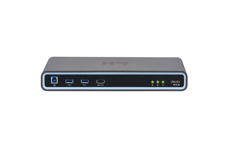 Biamp Devio SCR-20CX Conferencing Hub and Microphone Bundle | White