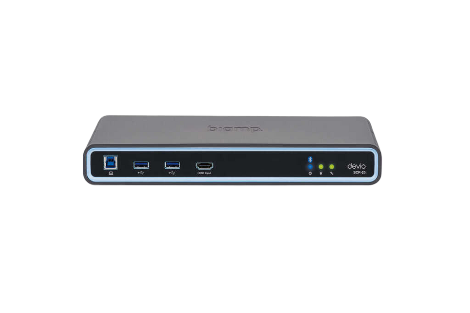 Biamp Devio SCR-25C Conferencing Hub and Microphone Bundle | White