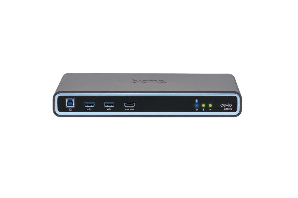 Biamp Devio SCR-25TX Conferencing Hub and Microphone Bundle | White