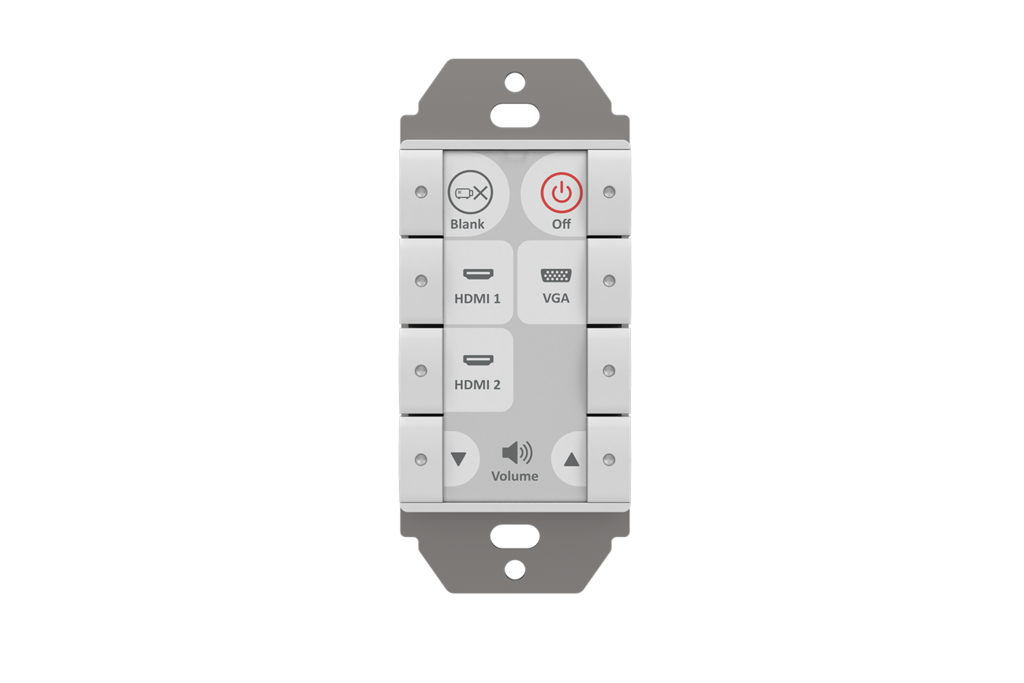 Biamp Impera Echo Plus 8USW 8-Button Control Pad | White