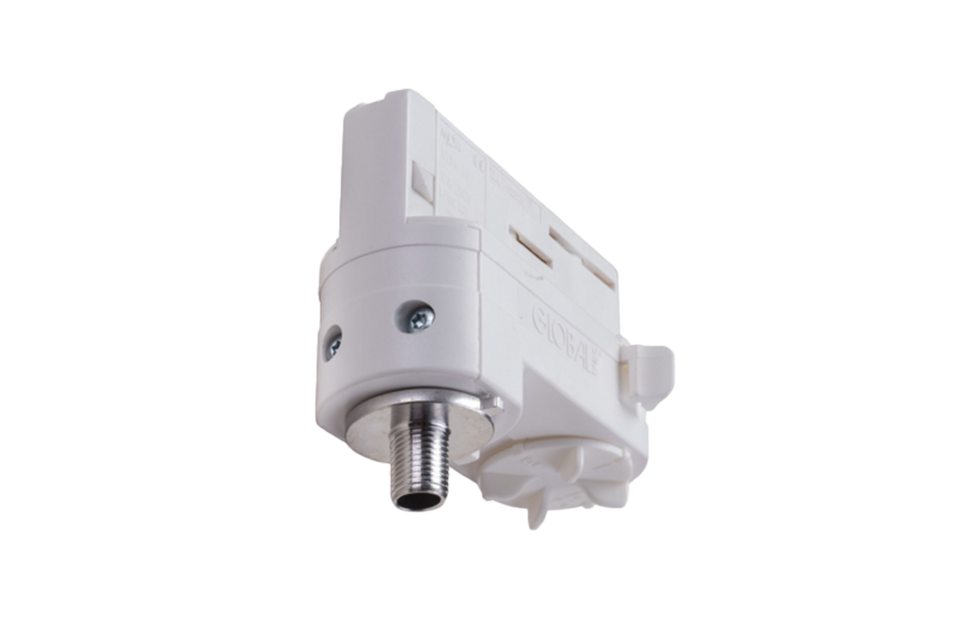 Biamp LRAPRE-W Premium Light Rail Adapter | White