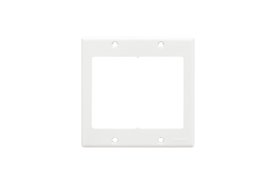 Biamp WP-2G-US-W 2-Gang US Wall Plate | White