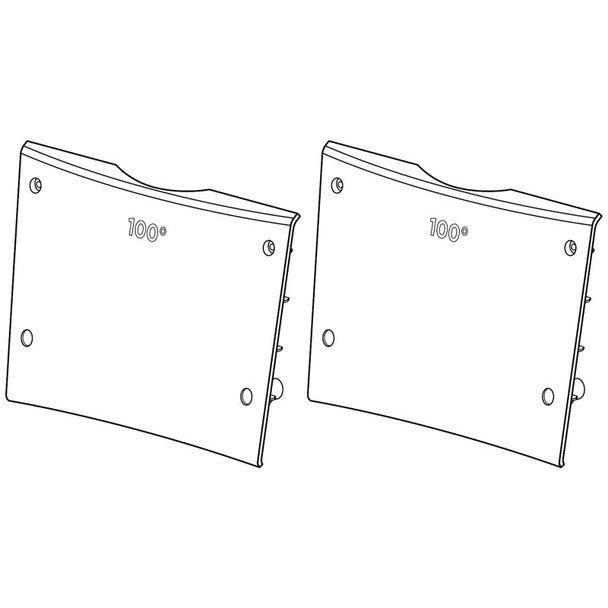 Bose ArenaMatch AMWG2010 100-degree waveguide pair for AM20, technical illustration
