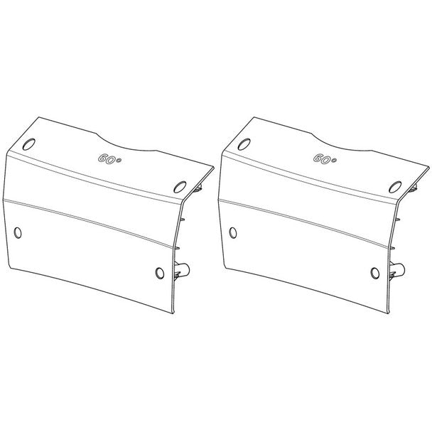 Bose ArenaMatch AMWG4060 60-degree waveguide pair for AM40, technical illustration