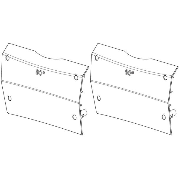 Bose ArenaMatch AMWG4080 80-degree waveguide pair for AM40, technical illustration