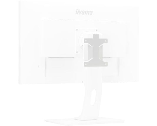 High quality bracket for mounting a Mini PC or Thin Client White - MD BRPCV04-W