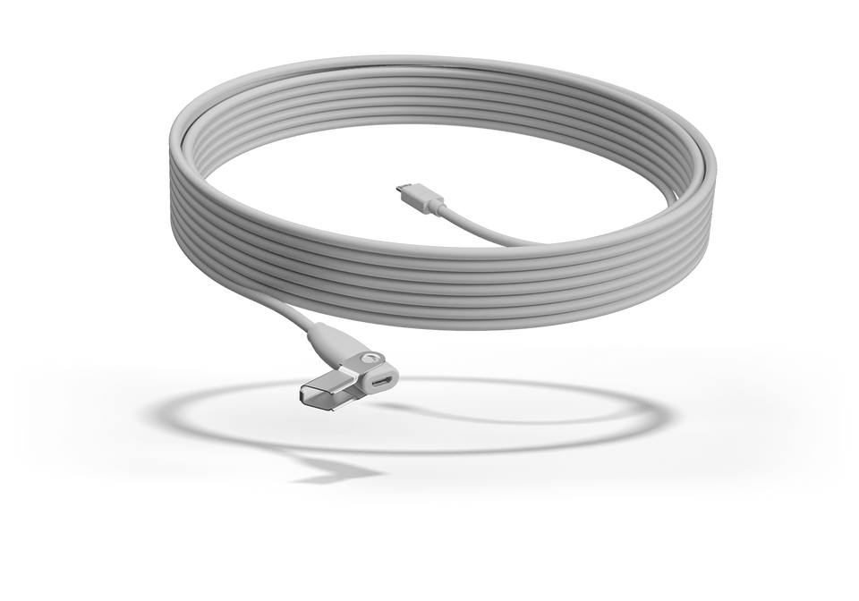 Logitech Rally Mic Pod Extension Cable: 10m Plenum-Rated Extension