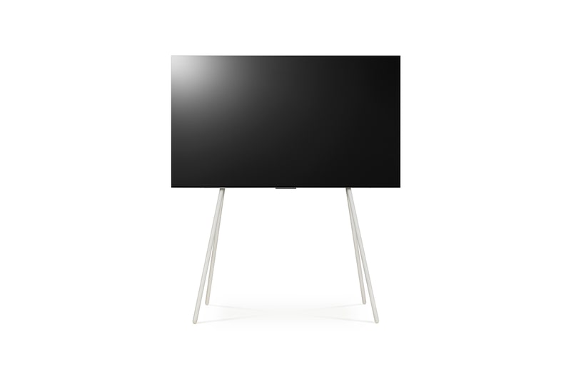 LG FS22GA OLED TV floor stand, front view