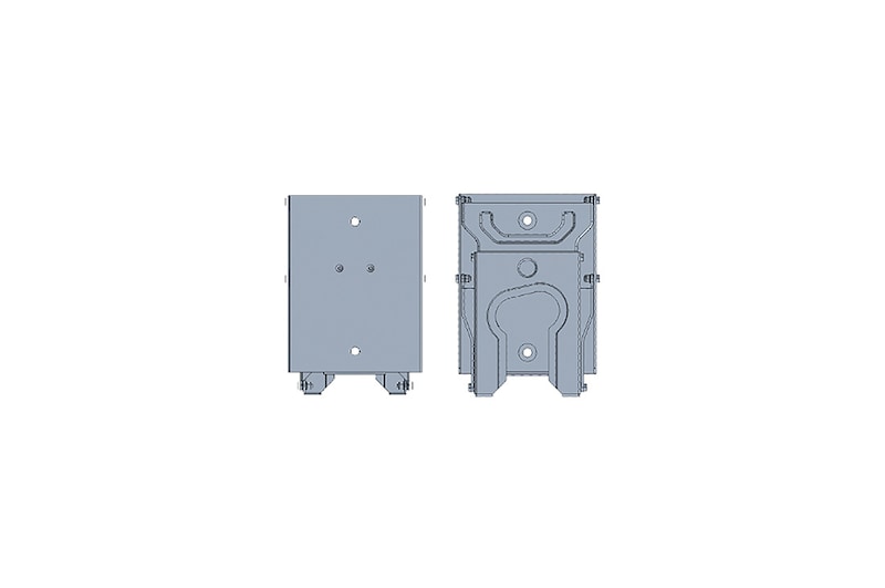 LG WB21LGB slim TV wall mount, front view