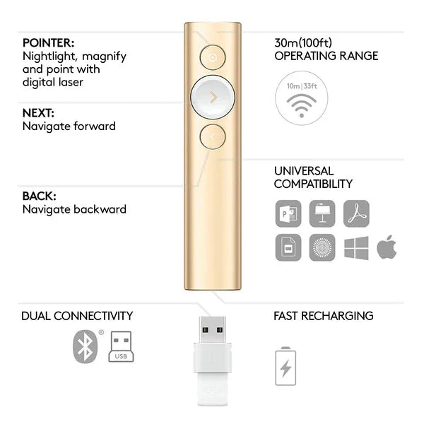 Logitech Spotlight Wireless Professional Presentation Remote