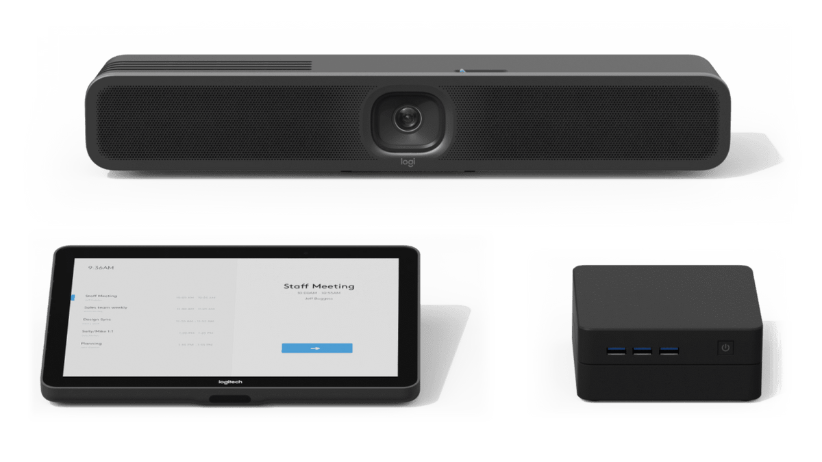 Logitech MeetUp 2: AI-Powered USB Conference Camera for Small Rooms