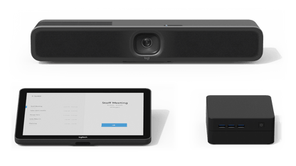 Logitech MeetUp 2: AI-Powered USB Conference Camera for Small Rooms