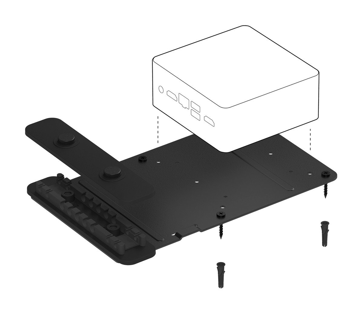 Logitech PC Mount: Hideaway Mount for Small Form Factor Computers