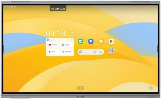 MAXHUB S7520 Interactive Display, 75" TFT LCD Module with DLED Backlight, 4K UHD Resolution, 6.5ms Response Time, 50 Touch Points, IR Touch Type, 2x 20 W Speakers | S7520
