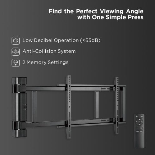 VSYS VCM-M06 Motorized 170° Swing TV Wall Mount