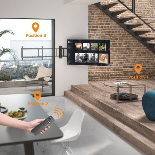 VSYS VCM-M06 Motorized 170° Swing TV Wall Mount