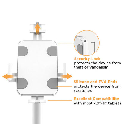 VSYS VPAD33-01 Secure Anti-Theft Tablet Mount & Kiosk