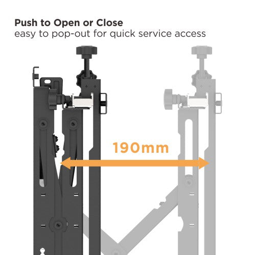 VSYS VSVW13-610T push-pull pop-out lock system detail