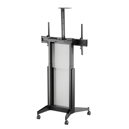 VSYS VTL18H-610TW Black Premium Motorized Height-Adjustable TV Cart